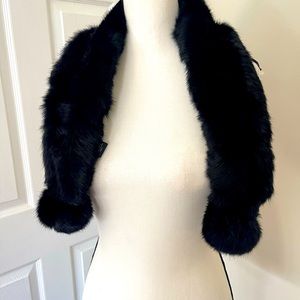 Faux Mink throw neck Accessory